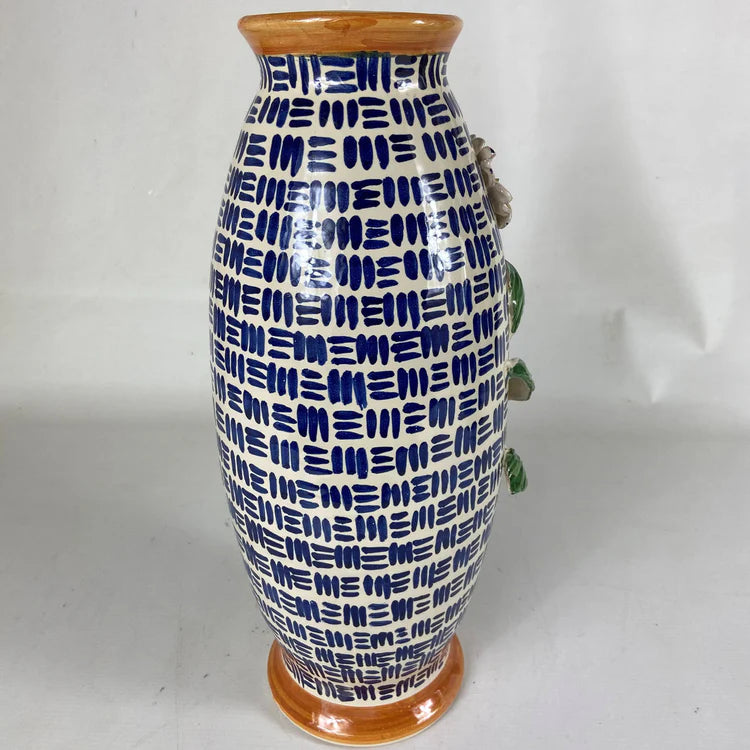 Opus Fiore Blue Ceramic Vase