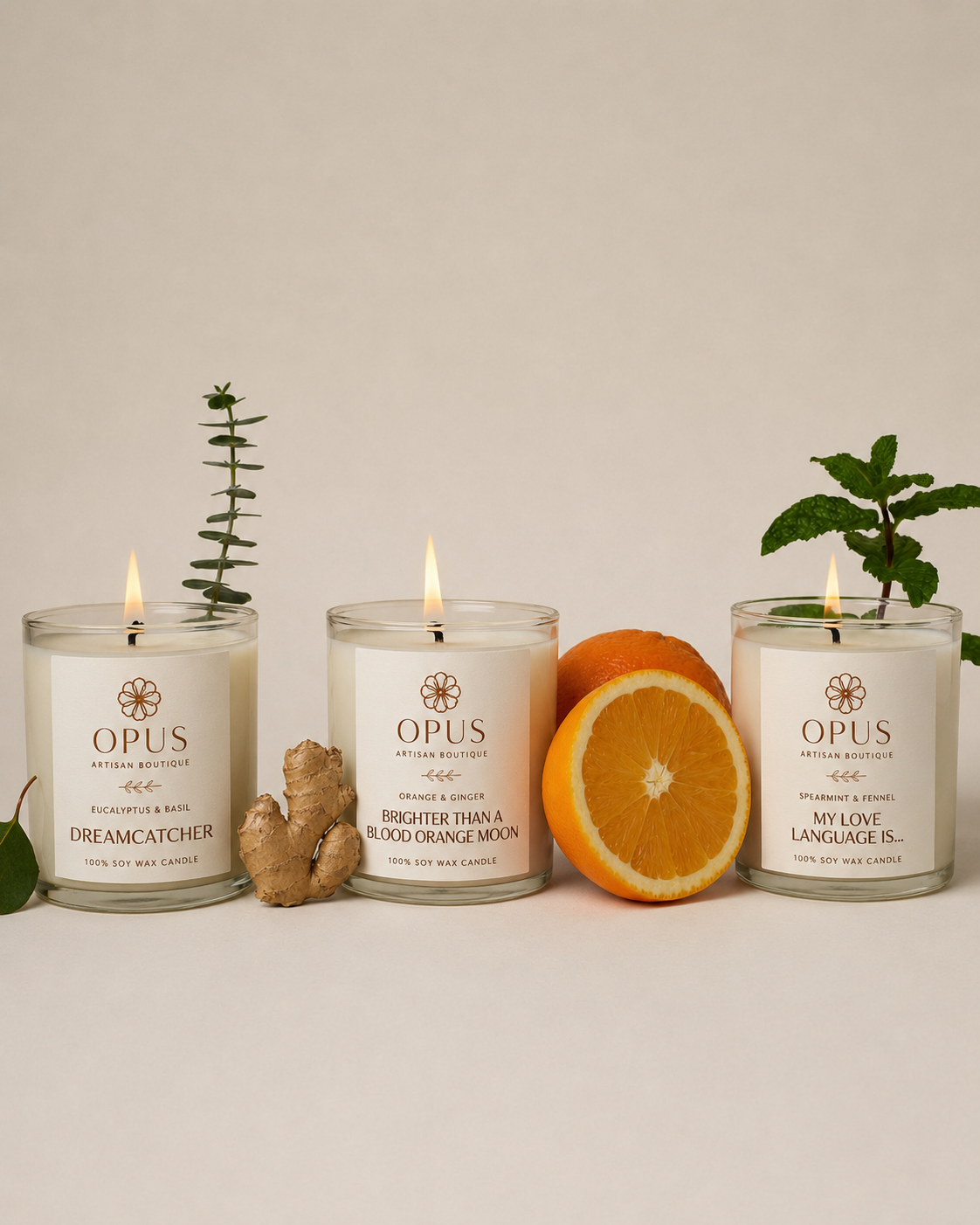 Opus For the Homebody Candle Trio